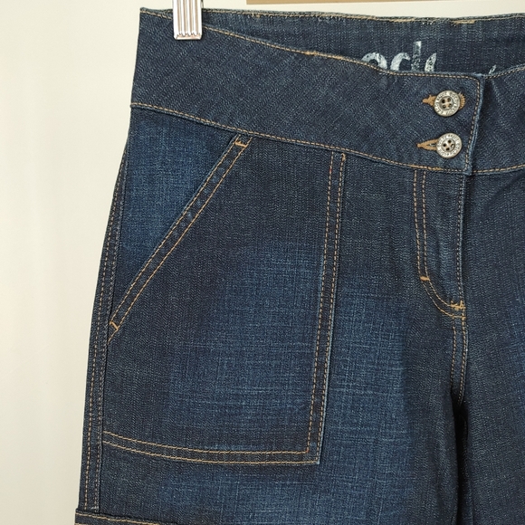 edc by Esprit Cropped Carpenter Cargo Jeans Size 9 - Picture 6 of 16